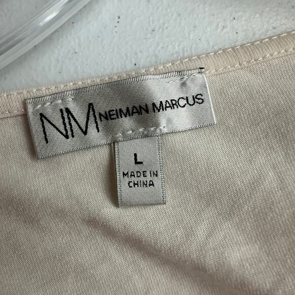 Neiman Marcus Womens Pullover‎ Top Size L Cut Out Sleeves Minimalist Old Money - Picture 3 of 7